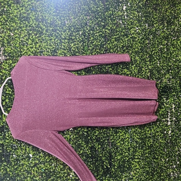 Wild Fable Pink Glitter Shimmer Lurex Bodycon Dress Medium - Picture 7 of 7